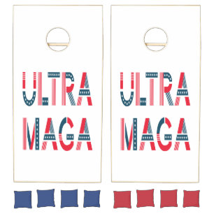 Ultra MAGA Trump Patriotic Republican Conservative Cornhole Set