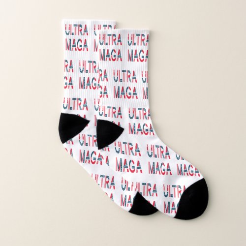 Ultra MAGA Trump Patriotic Republican Conservative Socks