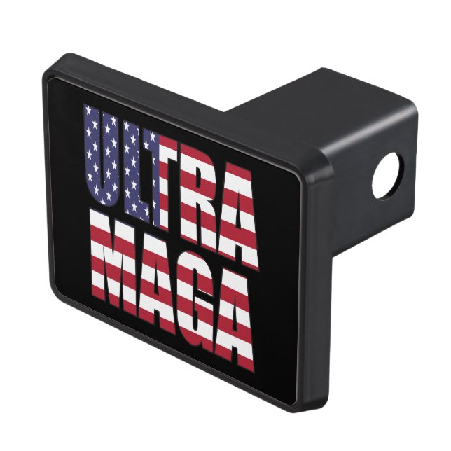 Ultra MAGA Trump Supporter ⛳   Great Again USA  Hitch Cover (Top Right)
