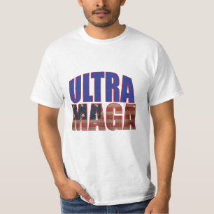 Ultra MAGA Trump Supporter ⛳ Great Again USA T-Shirt
