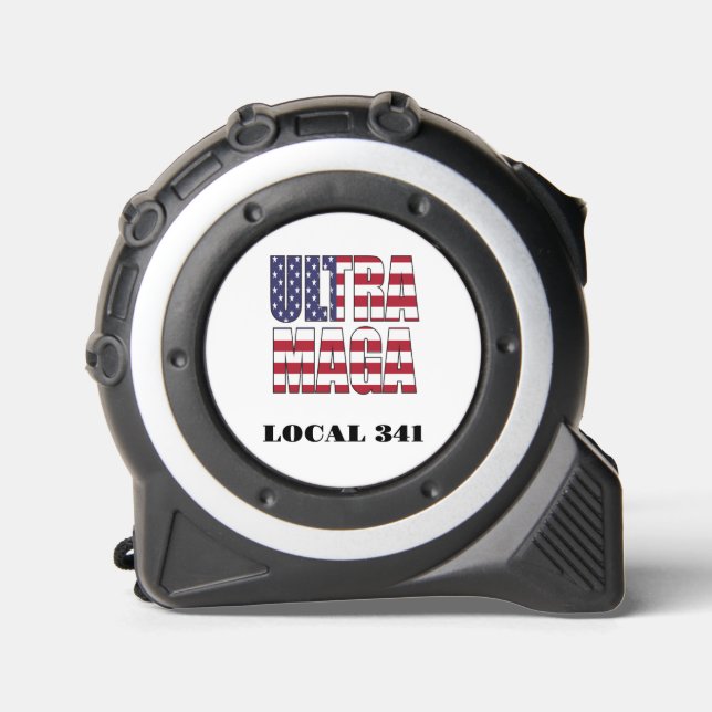 Ultra MAGA Trump Supporter ⛳   Great Again USA  Tape Measure (Front)