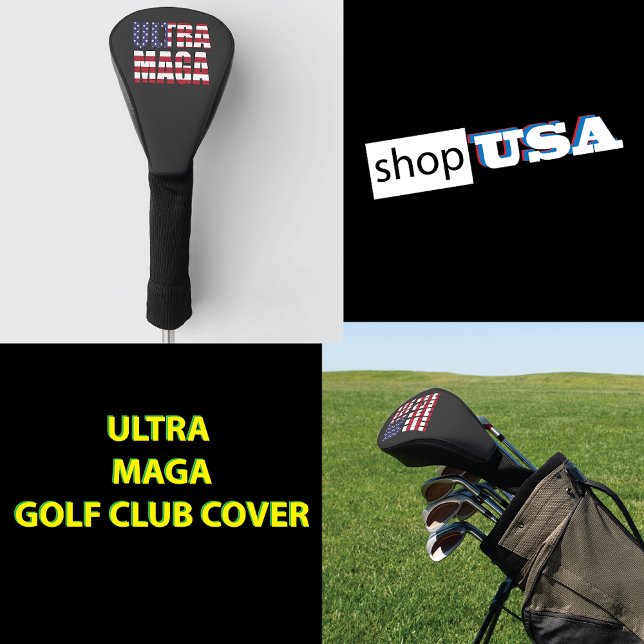 Ultra MAGA Trump Supporter ⛳  Great USA  Golf Head Cover (Creator Uploaded)
