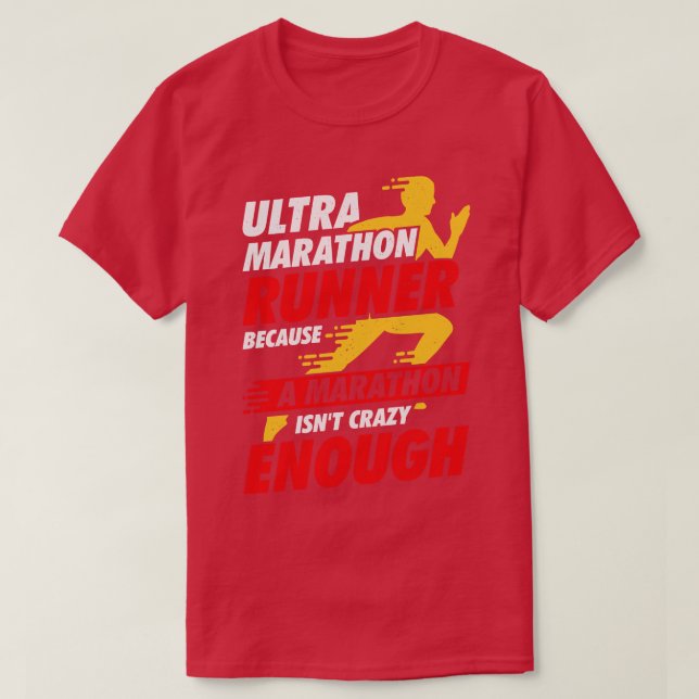 Ultra Marathon Running Run Marathoner Runner Gift T-Shirt (Design Front)