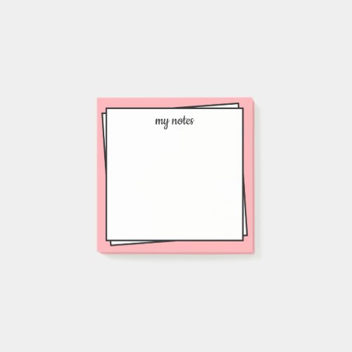 Ultra Minimalist Pink Post_IT Notes