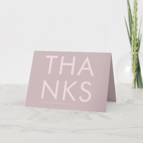 Ultra Modern Bold Blush Pink Simple Mothers Day Card