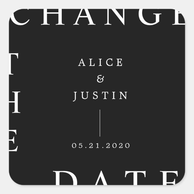 ultra modern change the date sticker (Front)