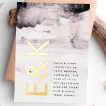 Ultra Modern Gender Neutral Ink Wedding Foil Invitation<br><div class="desc">This is part of a collection - please contact us for more info or additional options,  colors & gradients available</div>
