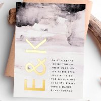 Ultra Modern Gender Neutral Ink Wedding