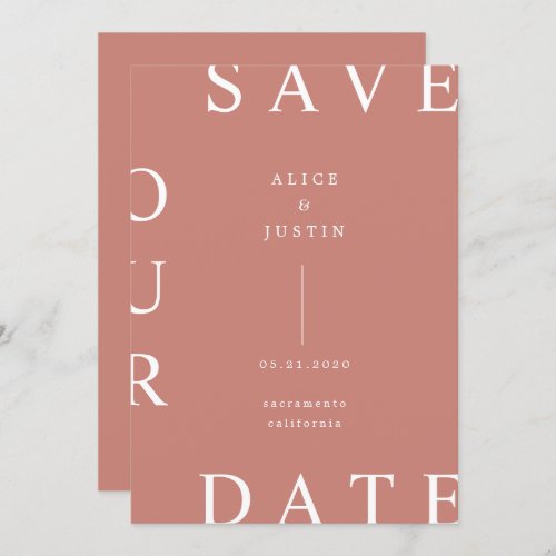 ultra modern layout Save the Date Invitation