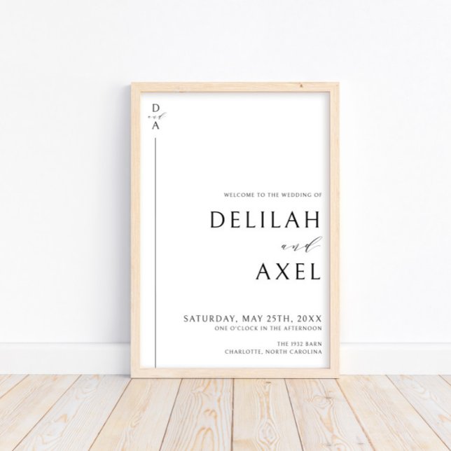 Ultra-Modern Minimalist Black & White Budget Sign (Creator Uploaded)