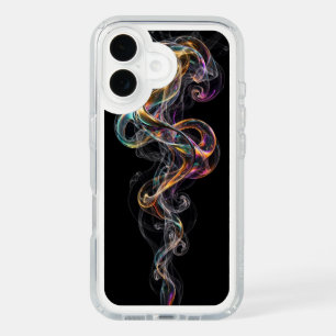 Ultra Narrow Holographic Smoke Ribbon iPhone 16 Case