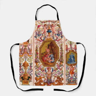 ultra opulent 17th century Baroque print Apron