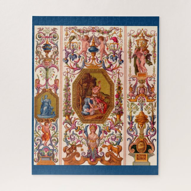 ultra opulent 17th century Baroque print Jigsaw Puzzle (Vertical)