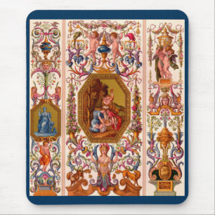 ultra opulent 17th century Baroque print Mouse Pad