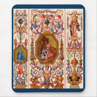 ultra opulent 17th century Baroque print Mouse Pad