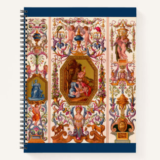 ultra opulent 17th century Baroque print Notebook
