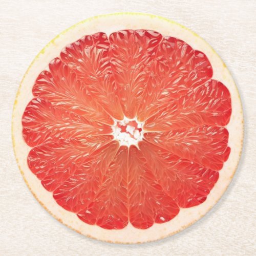 Ultra Realism Grapefruit Slice Beverage Coaster