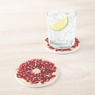 Ultra Realism Pomegranate Stone Beverage Coaster