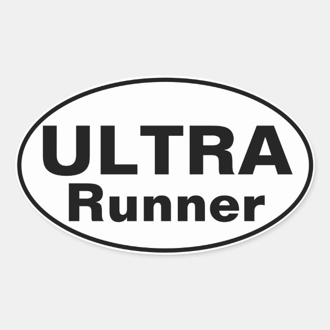 Ultra Runner Oval Sticker (Front)