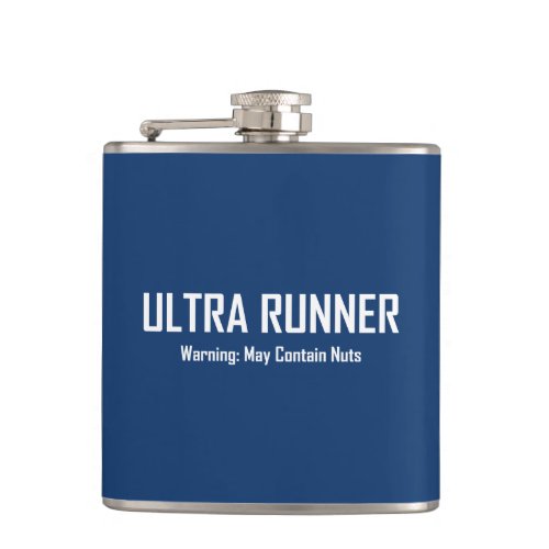 Ultra Runner Warning May Contain Nuts Flask
