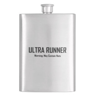 Ultra Runner, Warning May Contain Nuts Flask