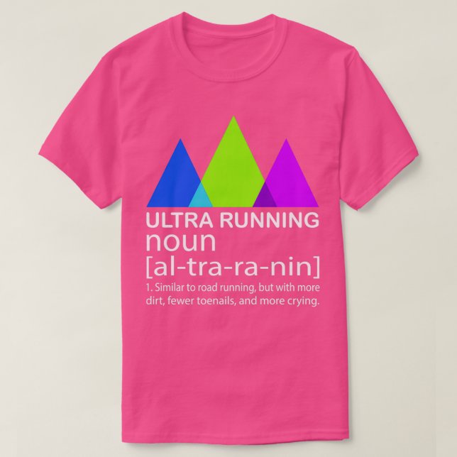 Ultra Running Running Trail Accessories amp Gift T-Shirt (Design Front)