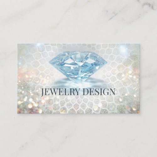 Ultra Sparkling Diamond Jeweler Jewelry Designer Business Card