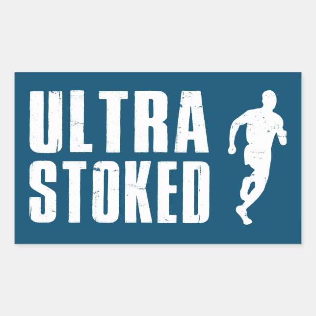 Ultra Stoked Rectangular Sticker (Front)