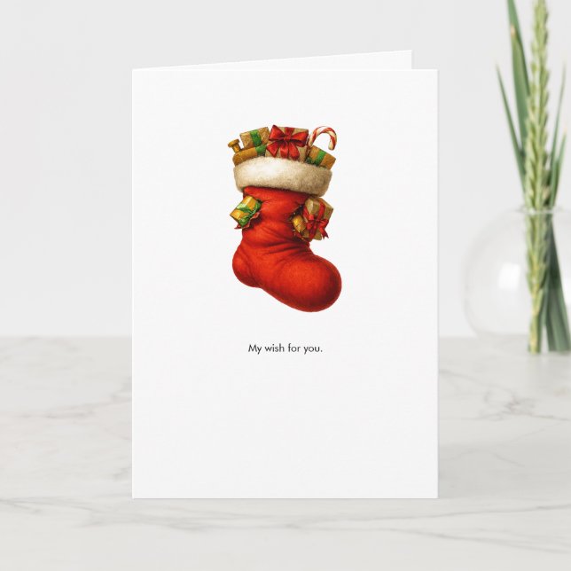 Ultra-Stuffed Stocking Card (Front)