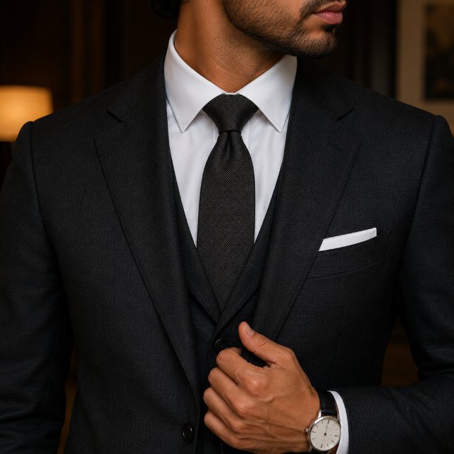 Ultra-Subtle Textured Formal Elegance Neck Tie (Creator Uploaded)