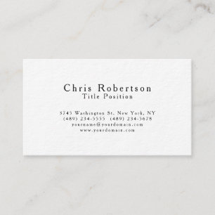Ultra-Thick Black White Charming Business Card