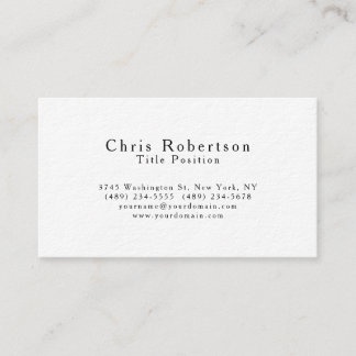 Ultra-Thick Black White Charming Business Card