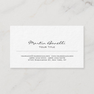 Ultra-Thick Black & White Trendy Business Card
