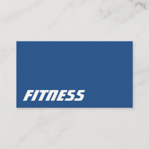 Ultra-Thick Blue Gray Fitness Sport Business Card
