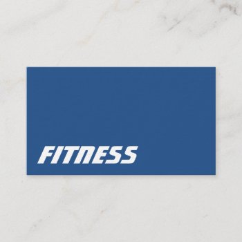 Ultra-thick Blue Gray Fitness Sport Business Card by hizli_art at Zazzle