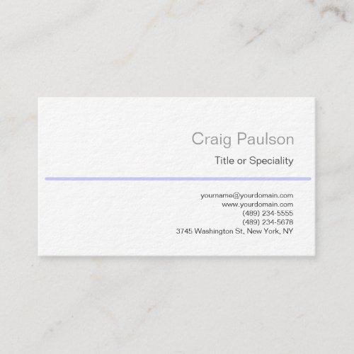 Ultra Thick Charm Black White Blue Business Card