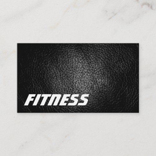 Ultra_Thick Leather Effect Fitness Business Card