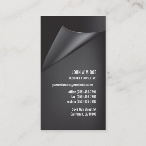 Ultra Thick Masculine Business Card Template