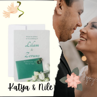 Ultra Thick Paper Silver Wedding Invitation