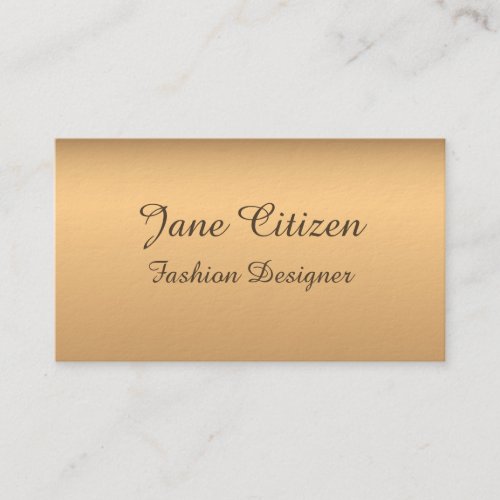 Ultra_Thick Premium Bronze Fashion Business Card