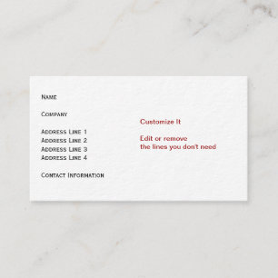 Ultra-Thick Premium Paper Business Card