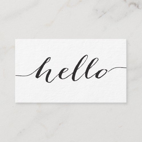 Ultra_Thick Premium Paper Hello business cards