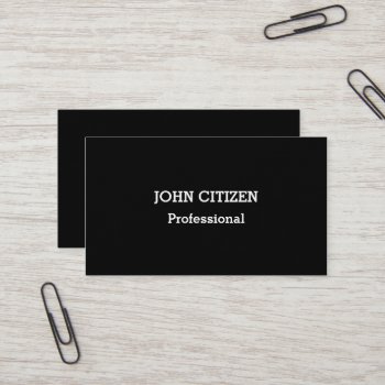 Ultra-thick Premium Professional Black Business Card by DigitalDreambuilder at Zazzle