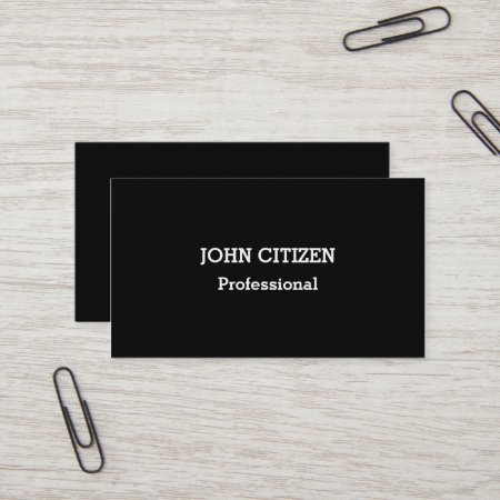 Ultra-thick Premium Professional Black Business Card