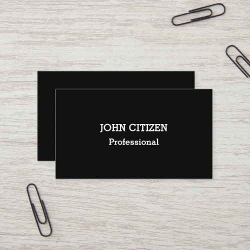 Ultra_Thick Premium Professional Black Business Card