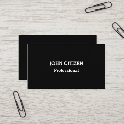Customizable Ultra-Thick Premium Professional Black Business Cards