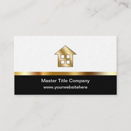 Ultra Thick Title Company Business Cards