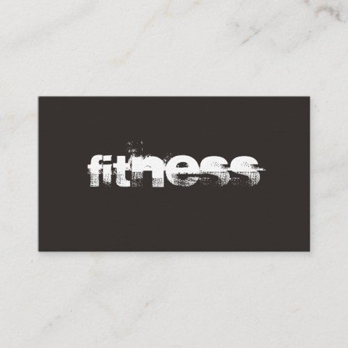 Ultra_Thick Trend Gray Fitness Sport Business Card
