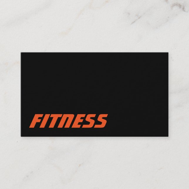 Ultra-Thick Trendy Fitness Sport Business Card (Front)
