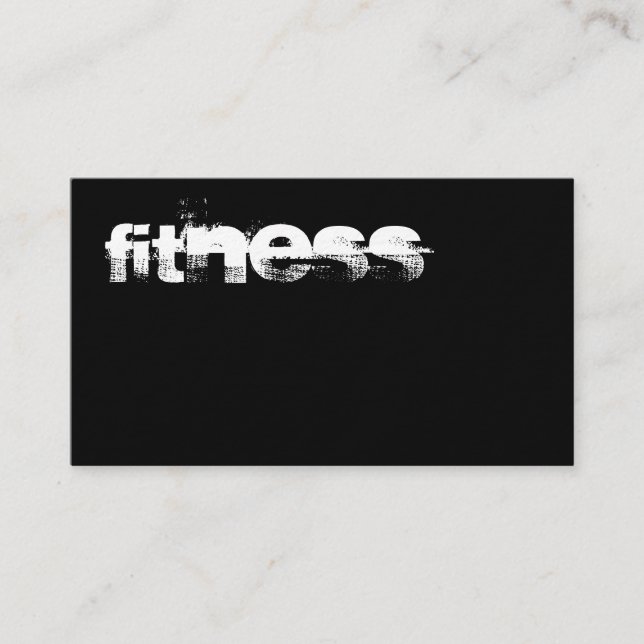Ultra-Thick Trendy Fitness Sport Business Card (Front)